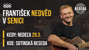 František Nedvěd v Sotinskej besede v Senici, nedeľa 29.3. 