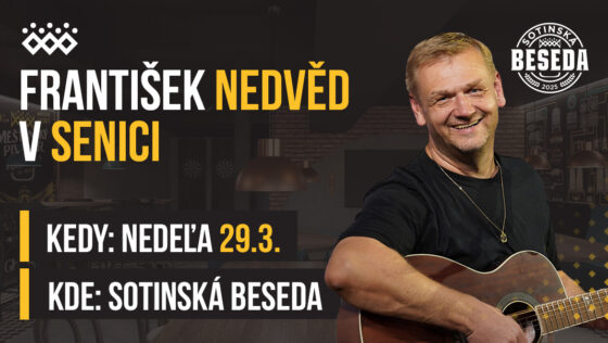 František Nedvěd v Sotinskej besede v Senici, nedeľa 29.3. 