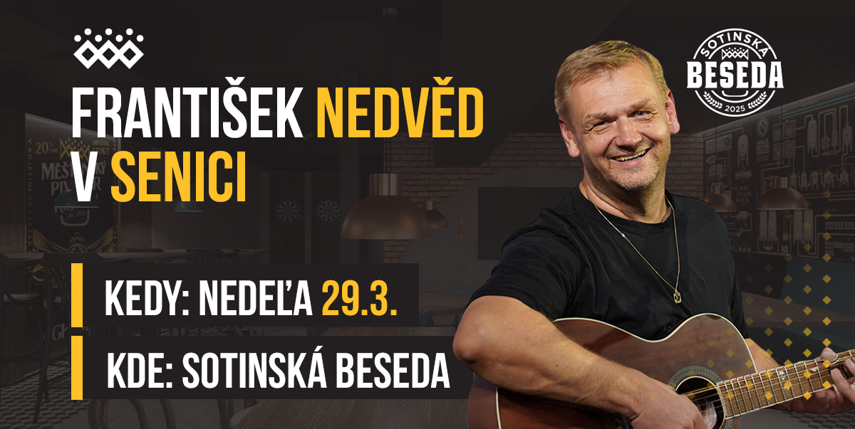 František Nedvěd v Sotinskej besede v Senici, nedeľa 29.3. 